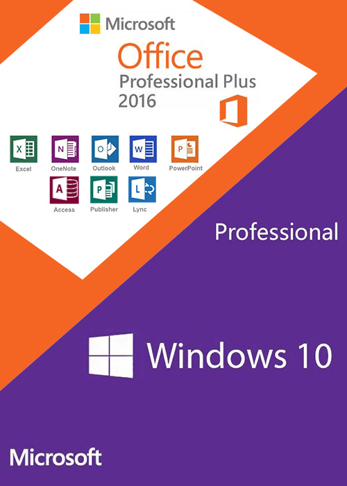 Windows10 PRO OEM + Office2016 Professional Plus Keys Pack