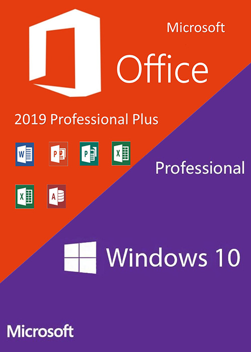 Windows10 PRO OEM + Office2019 Professional Plus Pack